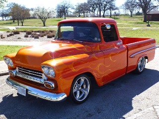 Left front 1959 Chevrolet Apache Fleetside Custom