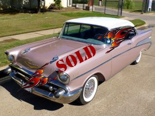 Left front 1957 Chevrolet BelAir Hardtop